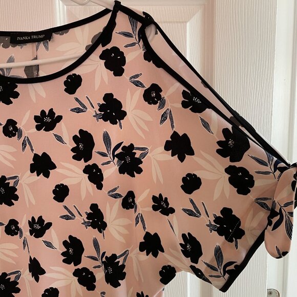 Ivanka Trump Cold Shoulder Top | Size Large - Picture 3 of 5